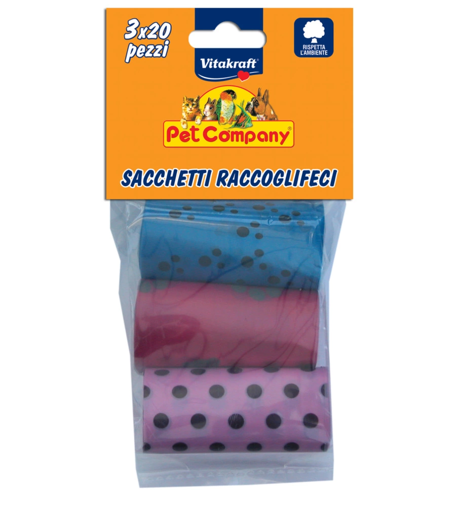 Sacchetti ricambio raccogli feci - vitakraft